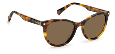 Women Polaroid Sunglasses: PLD 4111/S/X - Havana(2) - SpecSMART Eye Clinic (Diagonal View)